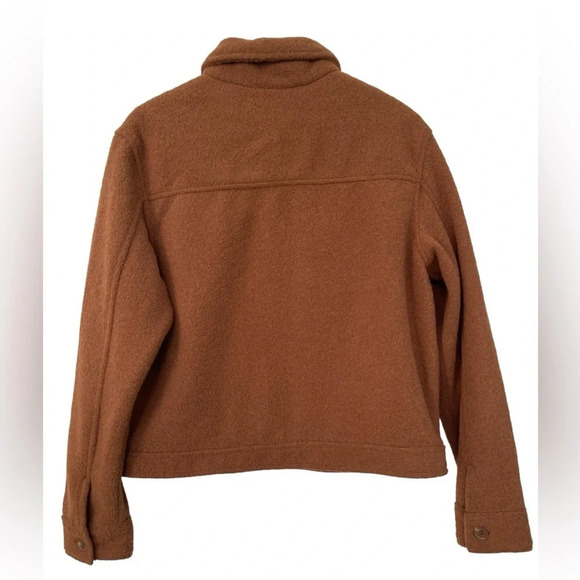 JOIE Brown Boucle Trucker Jacket, Size large - Picture 2 of 13